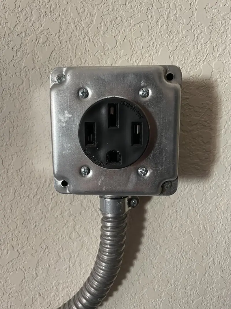 NEMA 14-50 outlet installed for Smart Home Electrical in Blair